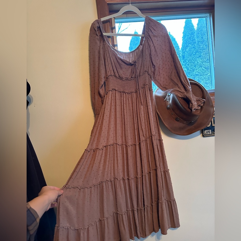 Tiered smock dress